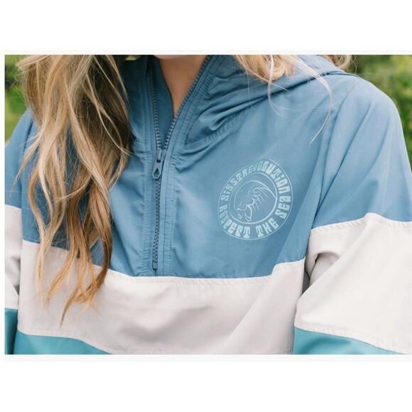 Sisstrevolution Womens Size M “Beach’s” Fall Surf Windbreaker Light Jacket‎ EUC - Picture 2 of 11
